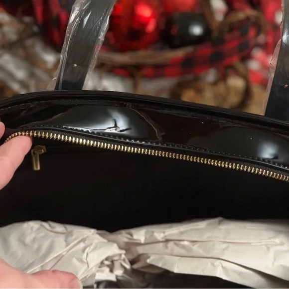 Black Embossed Shoulder Bag - Picture 3 of 3